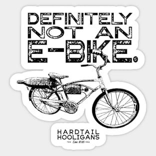 Mountain Bike "Definitely Not An E-Bike" Sticker